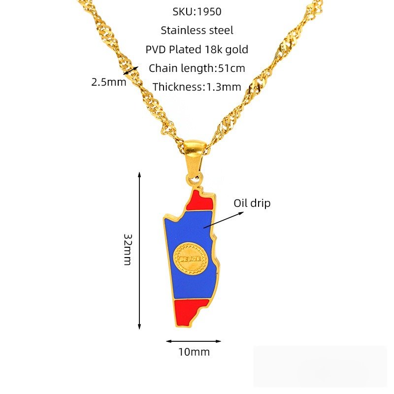 DUOMI Jewelry waterproof stainless steel necklace