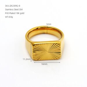 DUOMI Jewelry waterproof stainless steel ring