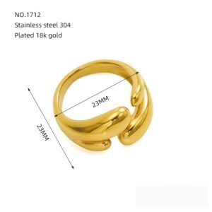 DUOMI Jewelry waterproof stainless steel ring