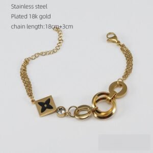 DUOMI Jewelry gold stainless steel bracelet