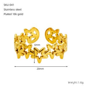 DUOMI Jewelry waterproof stainless steel ring
