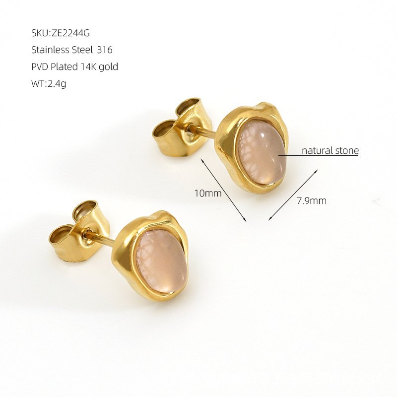 DUOMI Jewelry waterproof stainless steel earrings