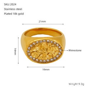 DUOMI Jewelry waterproof stainless steel ring