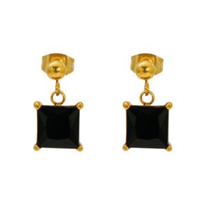 DUOMI Jewelry waterproof stainless steel cz earrings
