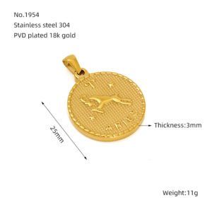 DUOMI Jewelry waterproof stainless steel pendant