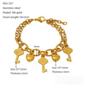 DUOMI Jewelry waterproof stainless steel bracelet