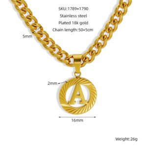 DUOMI Jewelry waterproof stainless steel necklace
