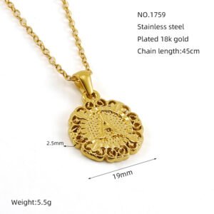 DUOMI Jewelry waterproof stainless steel necklace