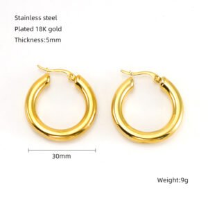 DUOMI Jewelry waterproof stainless steel earrings