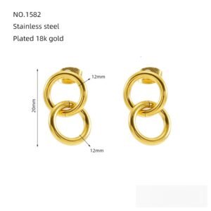 DUOMI Jewelry waterproof stainless steel earrings