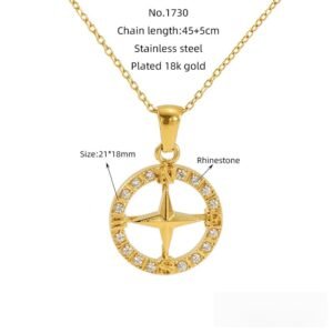 DUOMI Jewelry waterproof stainless steel necklace