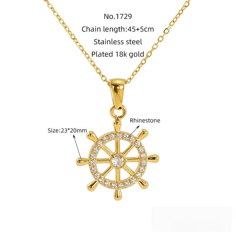 DUOMI Jewelry waterproof stainless steel necklace