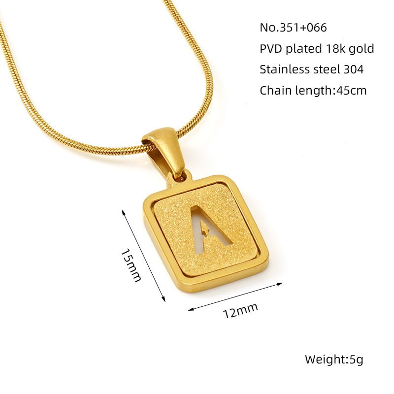 DUOMI Jewelry gold stainless steel necklace