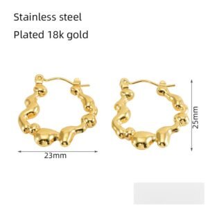 DUOMI Jewelry waterproof stainless steel earrings