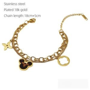 DUOMI Jewelry gold stainless steel bracelet