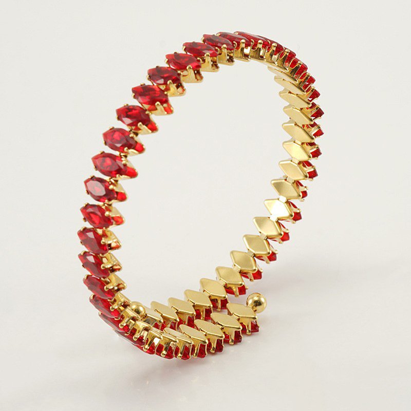 DUOMI Jewelry waterproof stainless steel cz bracelet