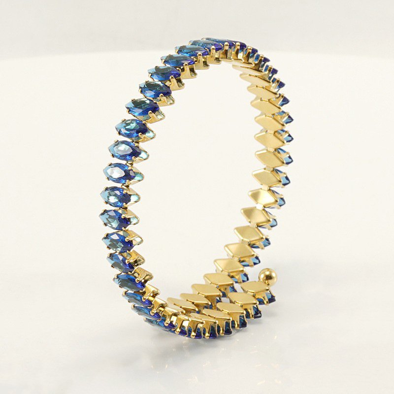 DUOMI Jewelry waterproof stainless steel cz bracelet