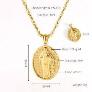DUOMI Jewelry gold stainless steel necklace