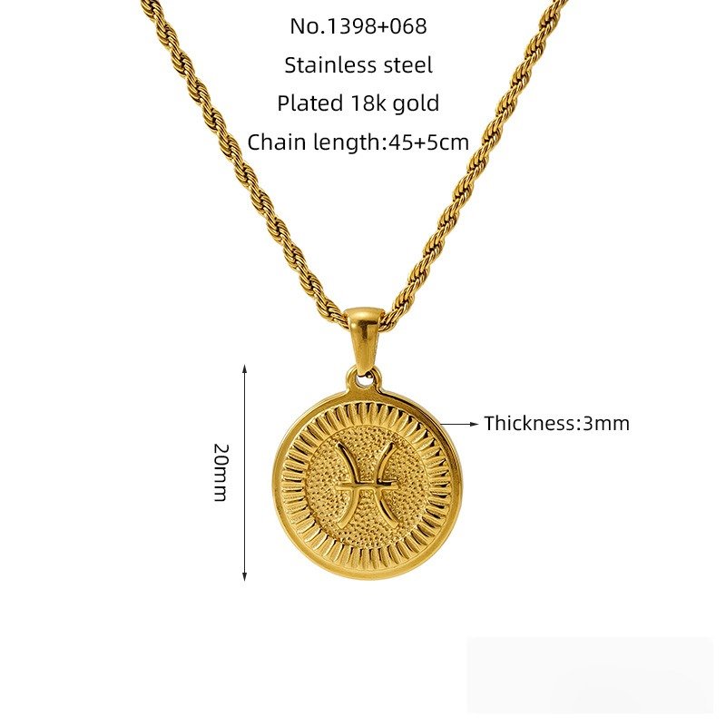 DUOMI Jewelry waterproof stainless steel necklace