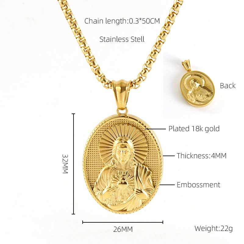 DUOMI Jewelry gold stainless steel necklace