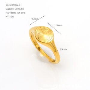 DUOMI Jewelry waterproof stainless steel ring