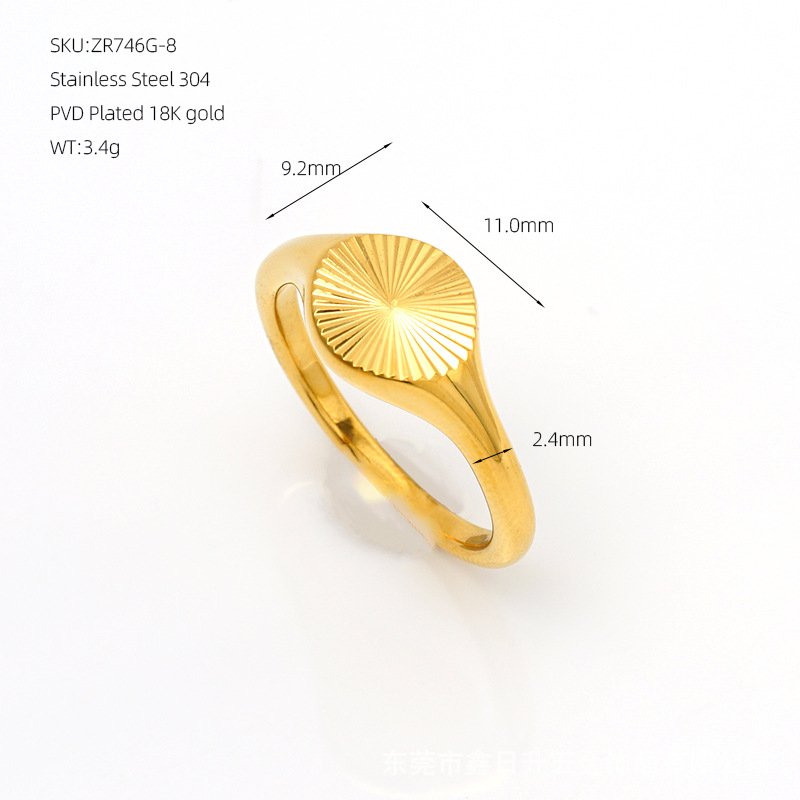 DUOMI Jewelry waterproof stainless steel ring
