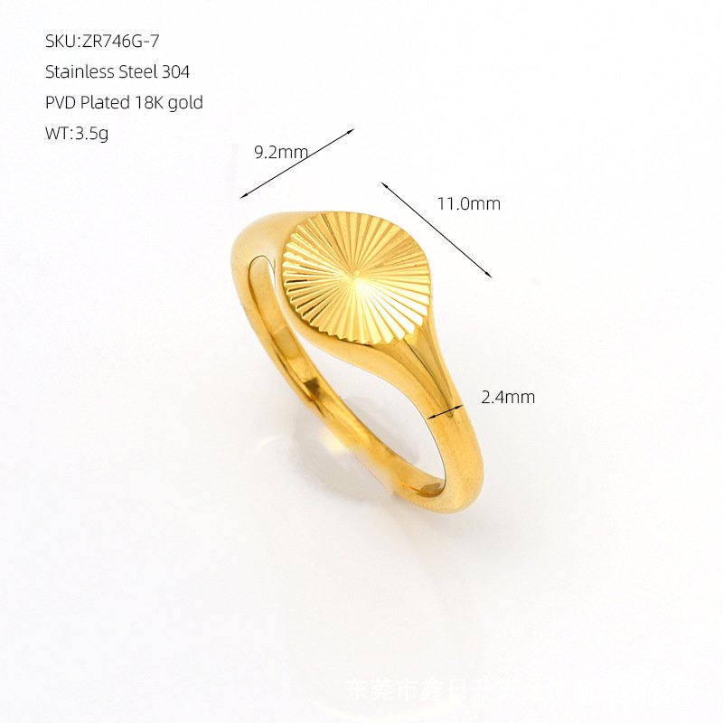 DUOMI Jewelry waterproof stainless steel ring