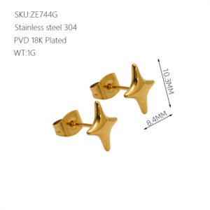 DUOMI Jewelry waterproof stainless steel earrings