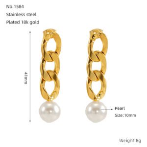 DUOMI Jewelry waterproof stainless steel earrings