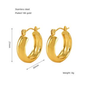 DUOMI Jewelry waterproof stainless steel earrings