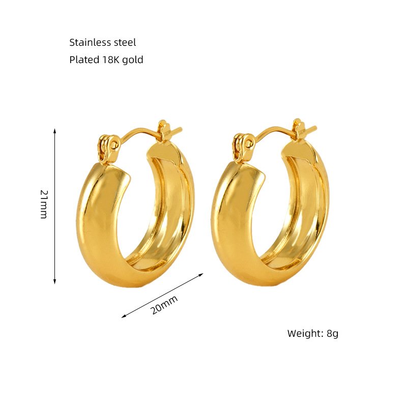 DUOMI Jewelry waterproof stainless steel earrings