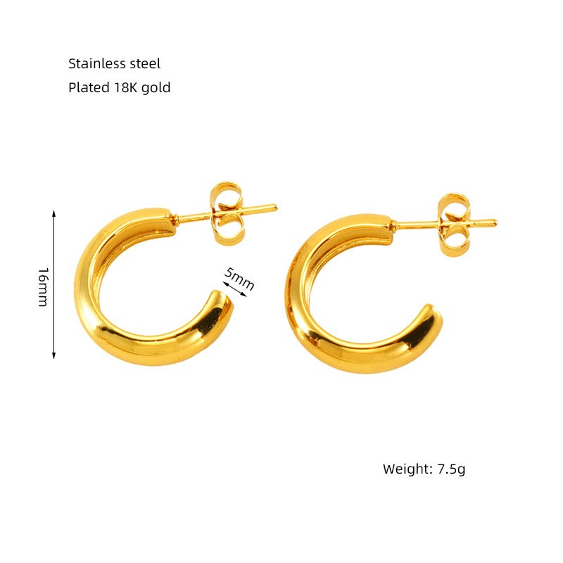 DUOMI Jewelry waterproof stainless steel earrings