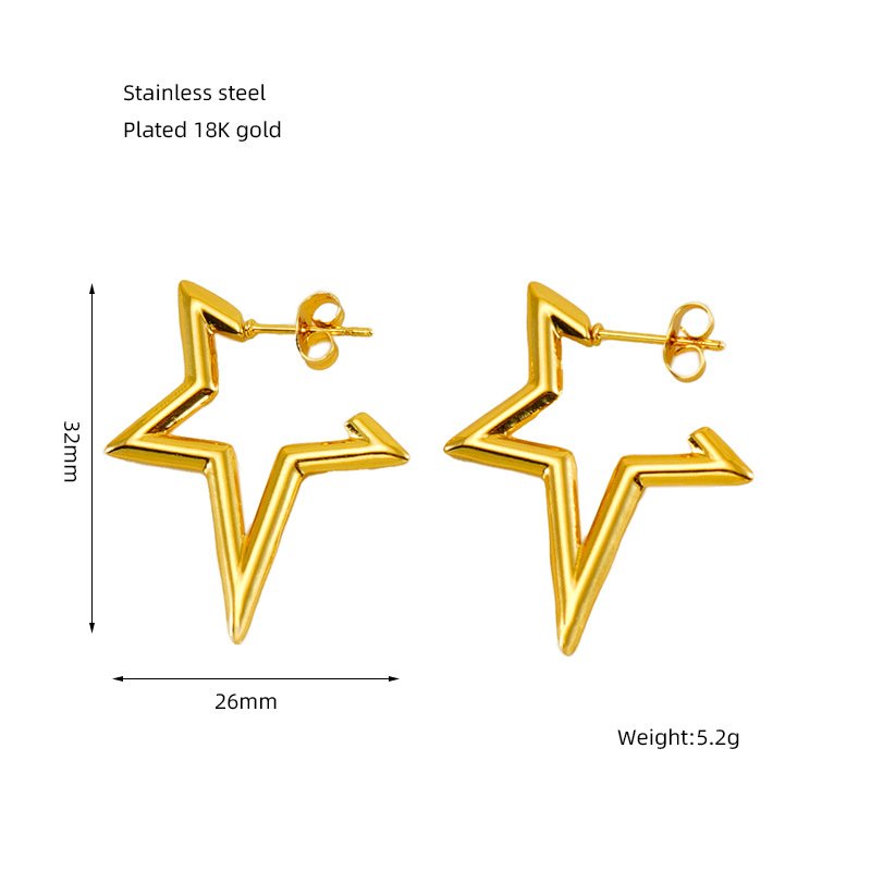 DUOMI Jewelry waterproof stainless steel earrings