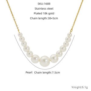 DUOMI Jewelry waterproof stainless steel necklace