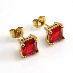 DUOMI Jewelry waterproof stainless steel cz earrings