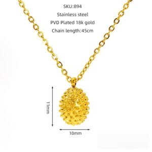DUOMI Jewelry gold stainless steel necklace