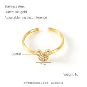 DUOMI Jewelry waterproof stainless steel ring