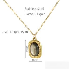 DUOMI Jewelry gold stainless steel necklace
