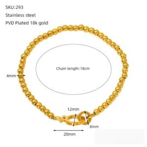DUOMI Jewelry gold stainless steel bracelet