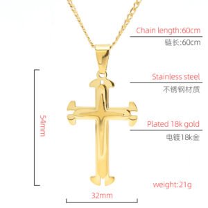 DUOMI Jewelry gold stainless steel necklace