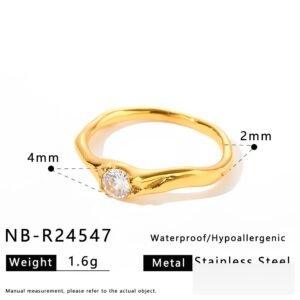 CZ Heart Geometric Vintage Ring Wholesale product image