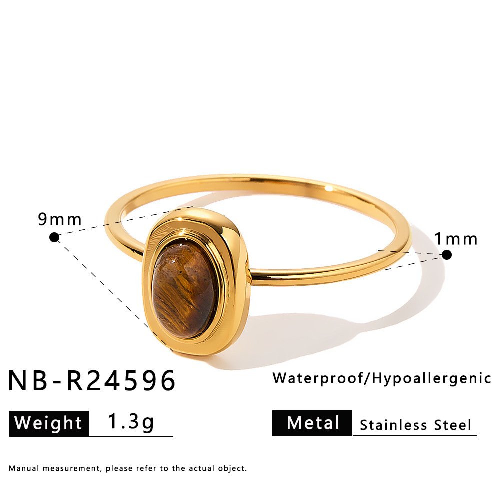 Stainless Steel CZ Vintage Ring Wholesale product image