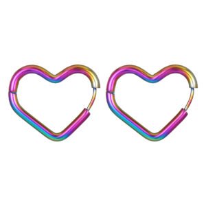 Stainless Steel Heart Earrings Style DMEH0010 Wholesale product image