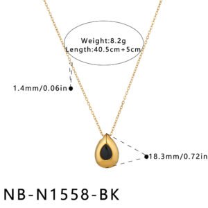 Stainless Steel CZ Minimalist Pendant Wholesale product image