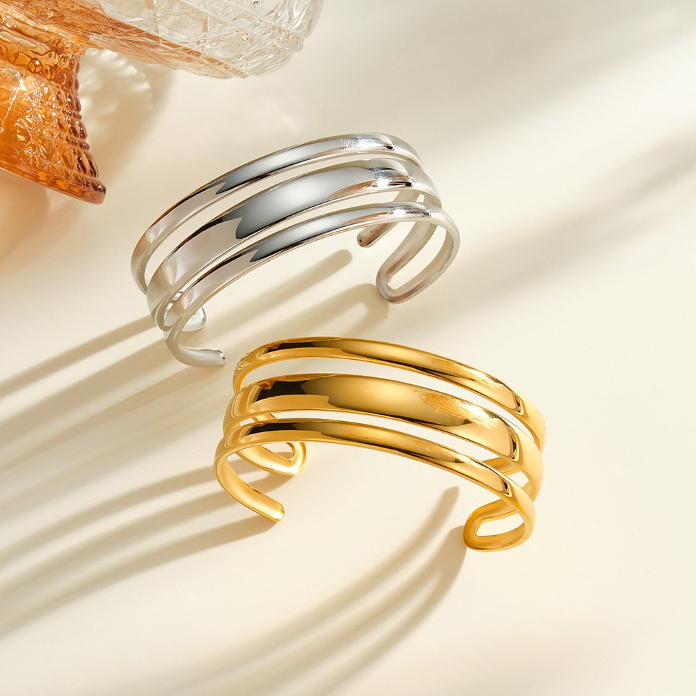 Stainless Steel Geometric Minimalist Bangle Wholesale product image