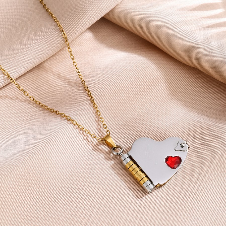 Stainless Steel CZ Heart Pendant Wholesale product image