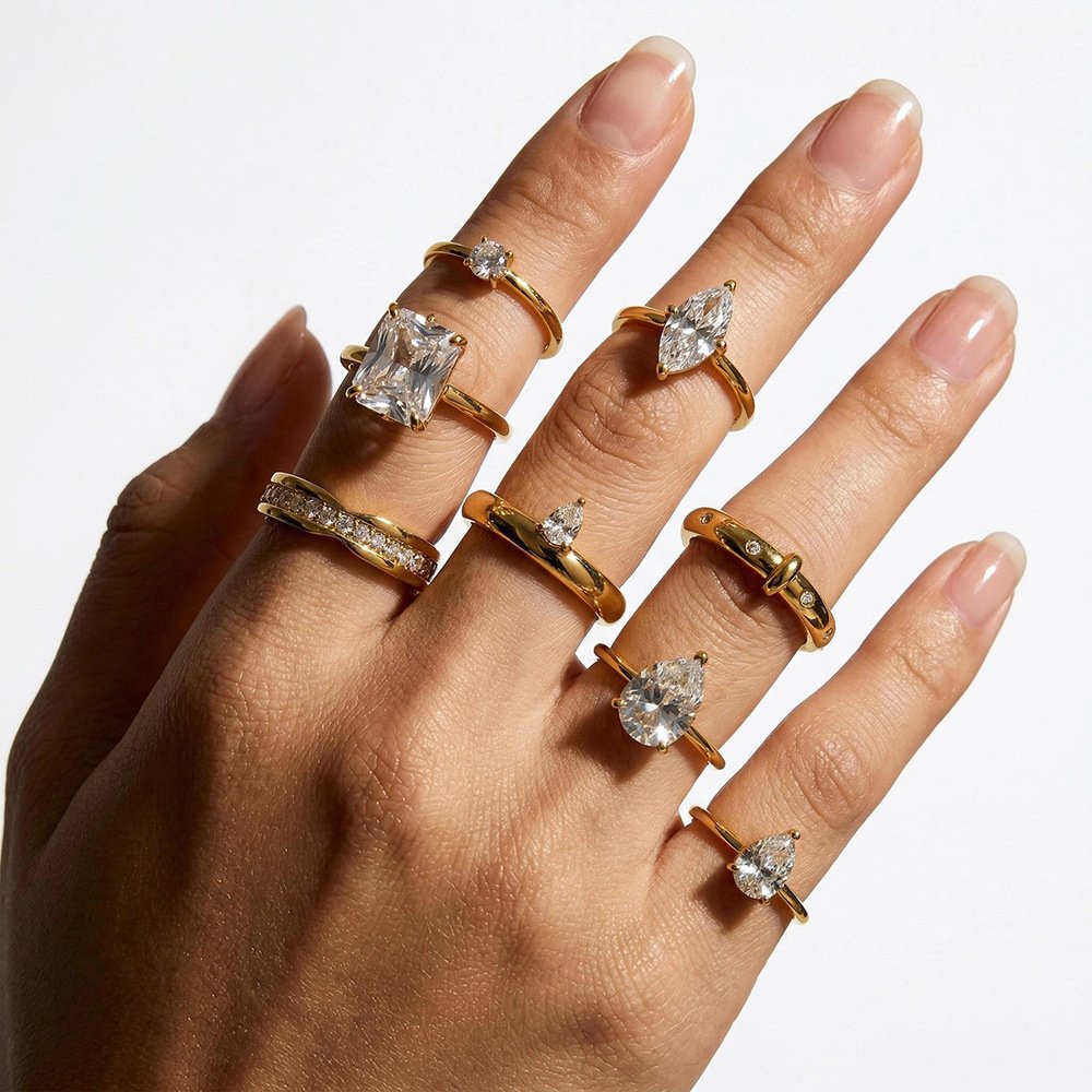 Stainless Steel CZ Ring Style DM5030059 Wholesale product image