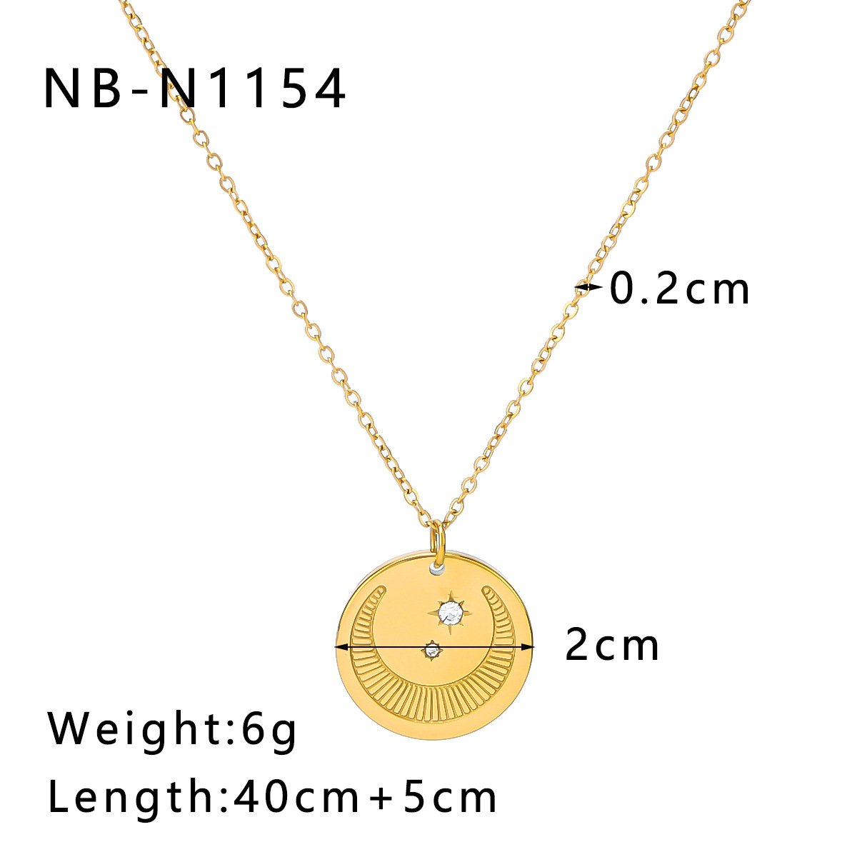 Stainless Steel White Shell Pendant Wholesale product image