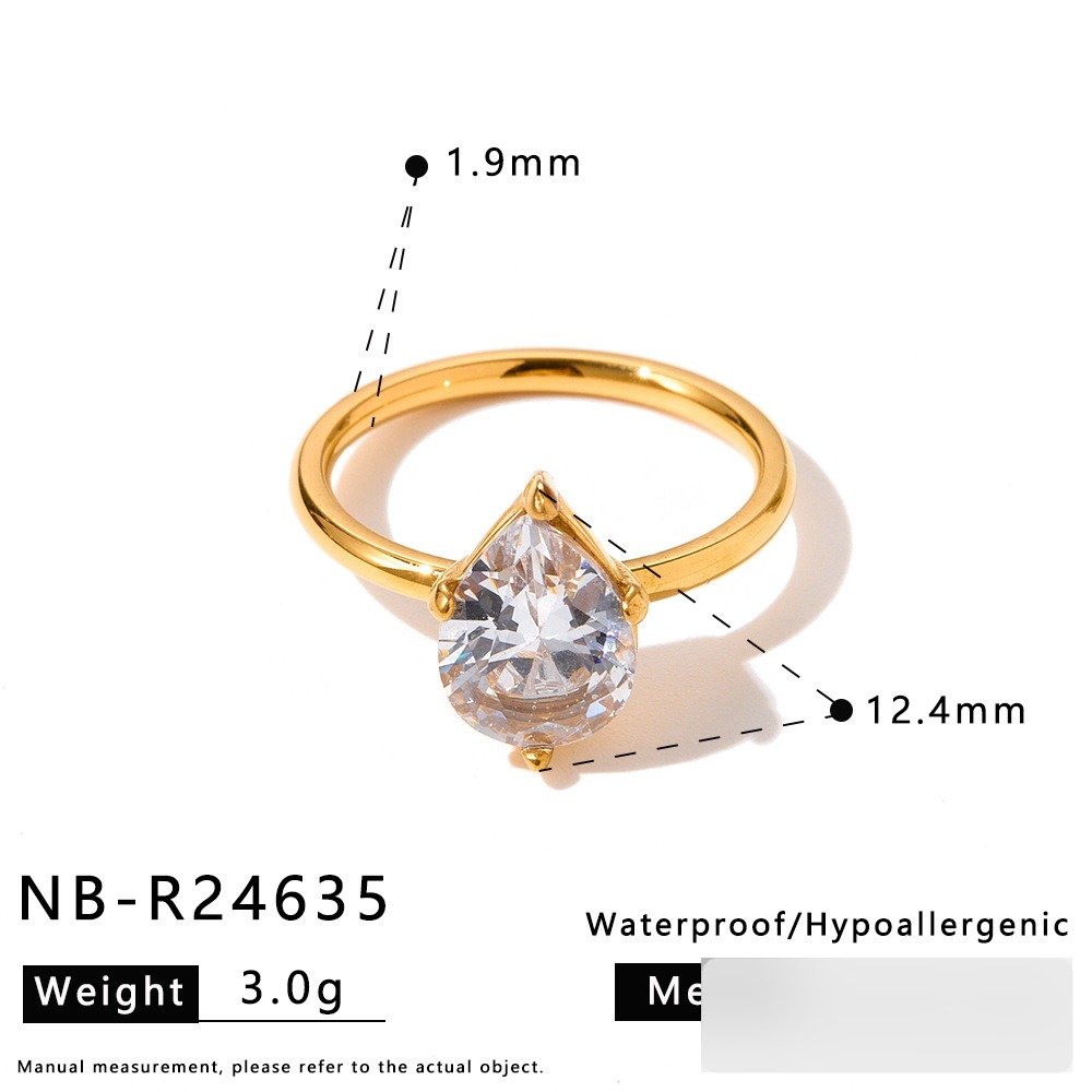 Stainless Steel CZ Ring Style DM5030059 Wholesale product image