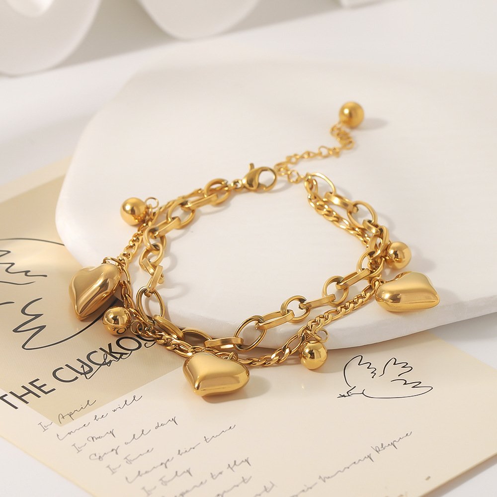 Stainless Steel Heart Jewelry Necklace Wholesale product image